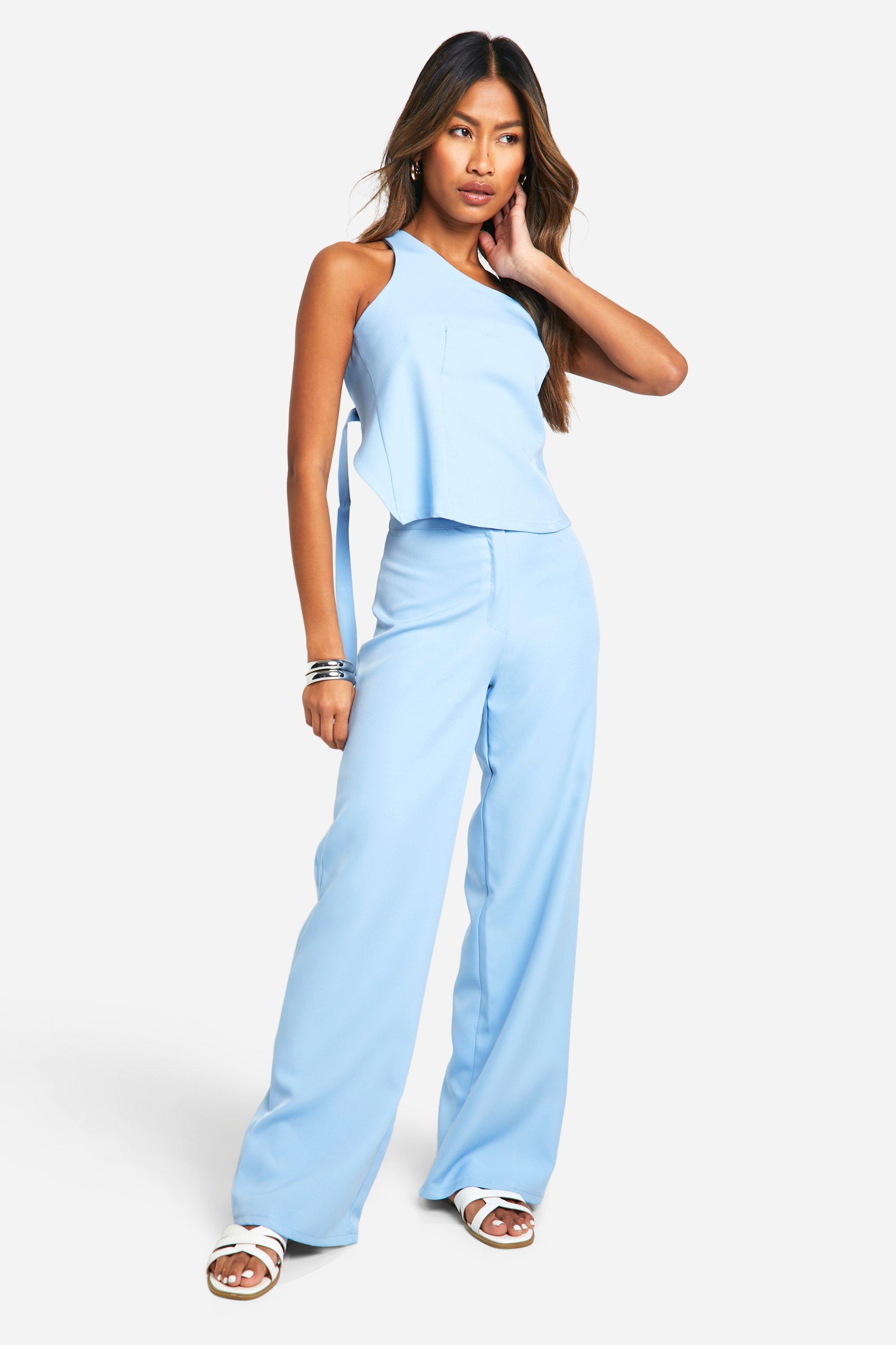 One Shoulder Woven Top